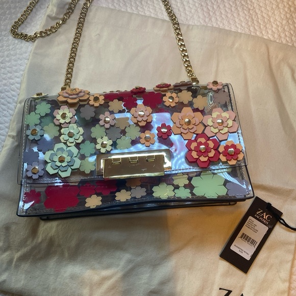 Zac Posen Bags Zac Posen Clear Eatha Rainbow Bag Adjustable Chain